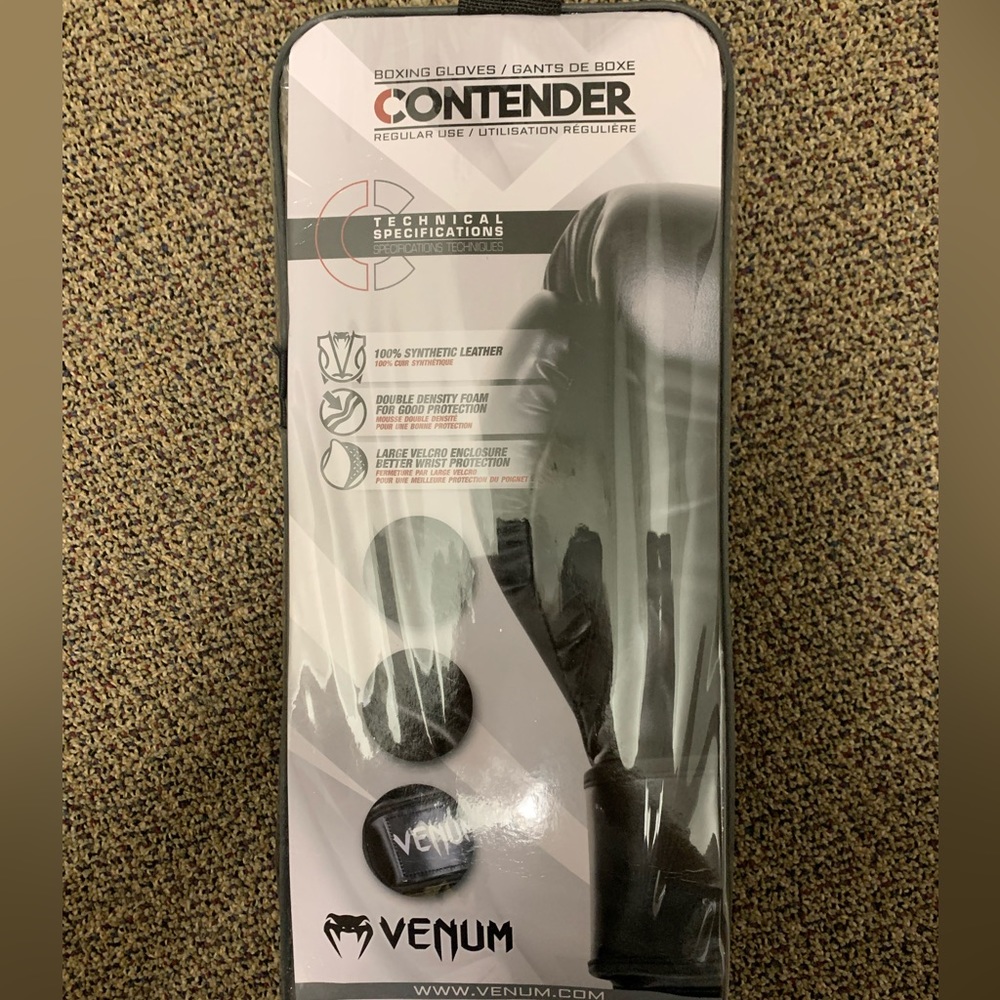 Black 14oz boxing gloves